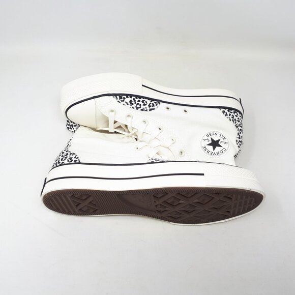 Converse Chuck Taylor Lift Platform Hi Animalier White Womens 10.5 Shoe Sneaker - Picture 12 of 12